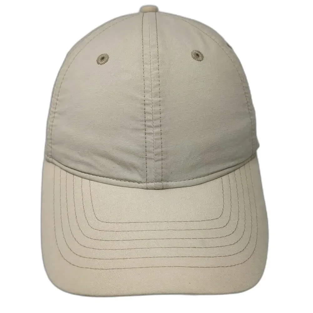 Dockers Baseball Cap Beige One Size Cotton Nylon Blend Slideback Strap Golf Hat